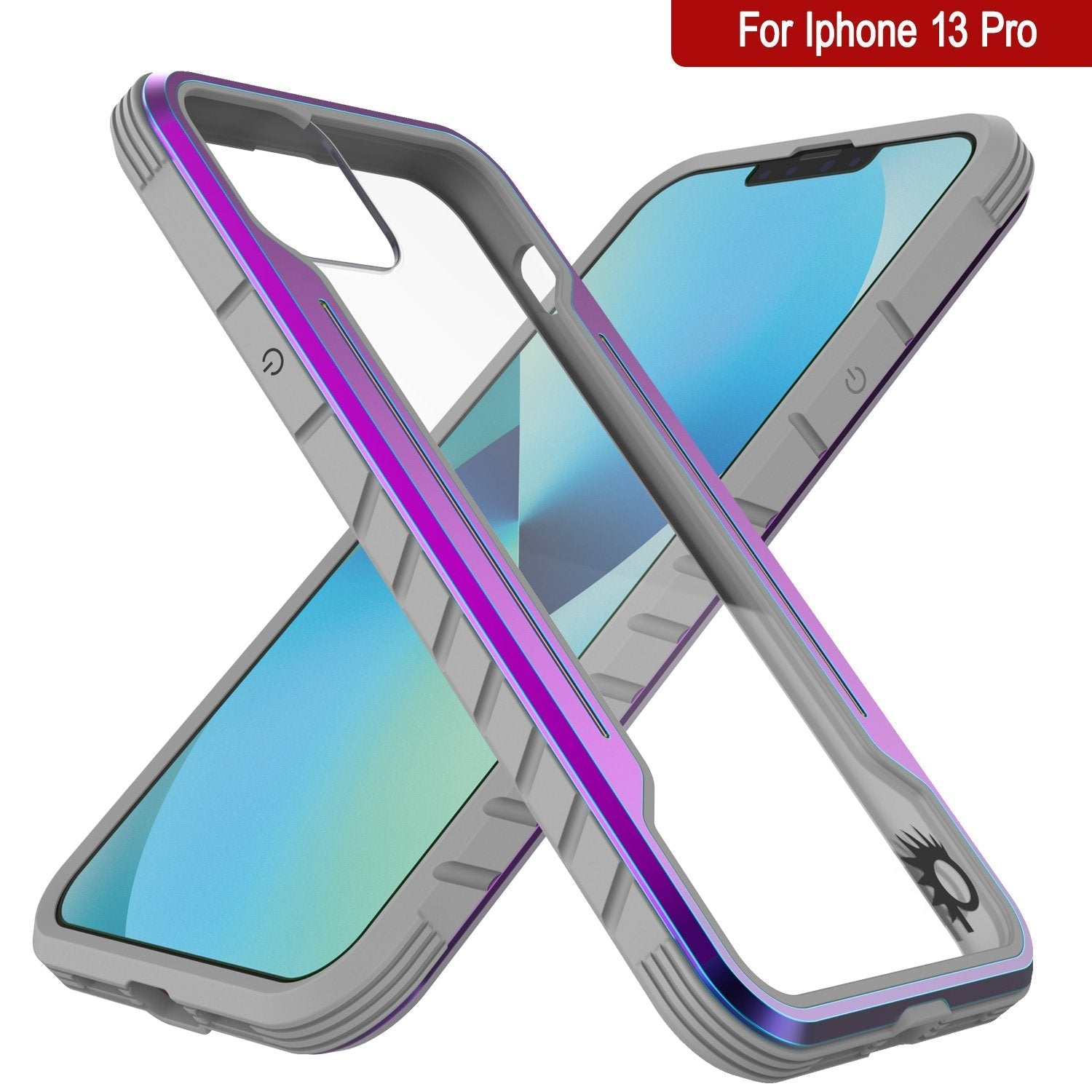 Punkcase iPhone 13 Pro ravenger Case Protective Military Grade Multilayer Cover [Rainbow]
