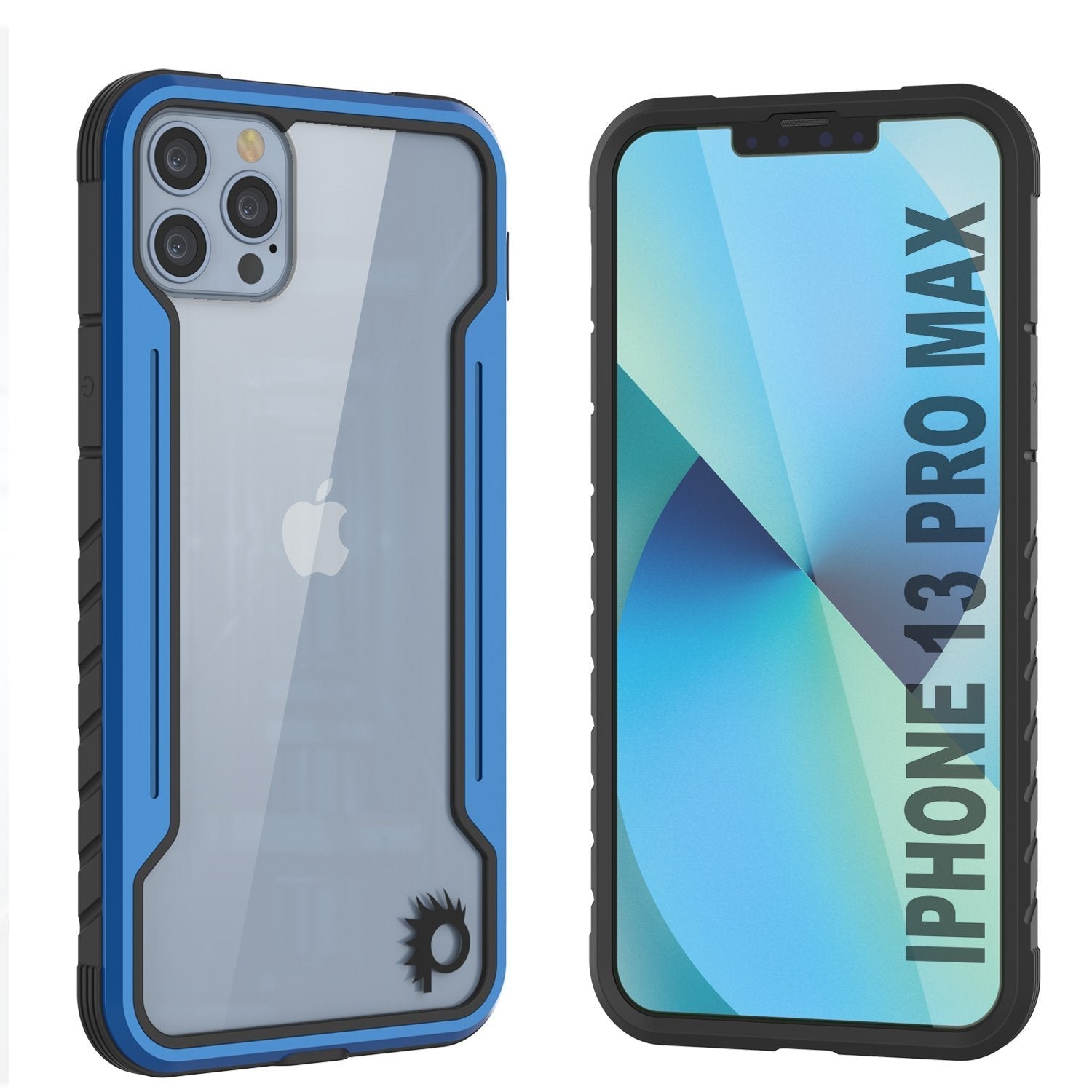 Punkcase iPhone 13 Pro Max ravenger Case Protective Military Grade Multilayer Cover [Navy Blue]