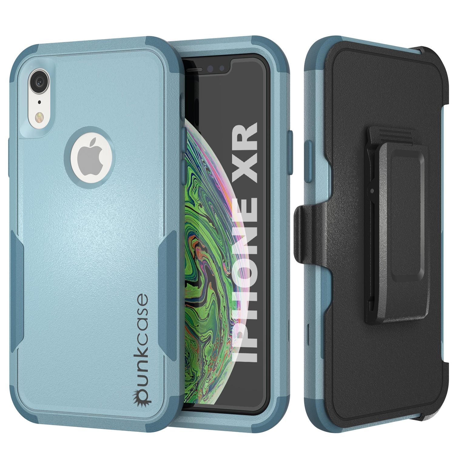 Punkcase for iPhone XR Belt Clip Multilayer Holster Case [Patron Series] [Mint]