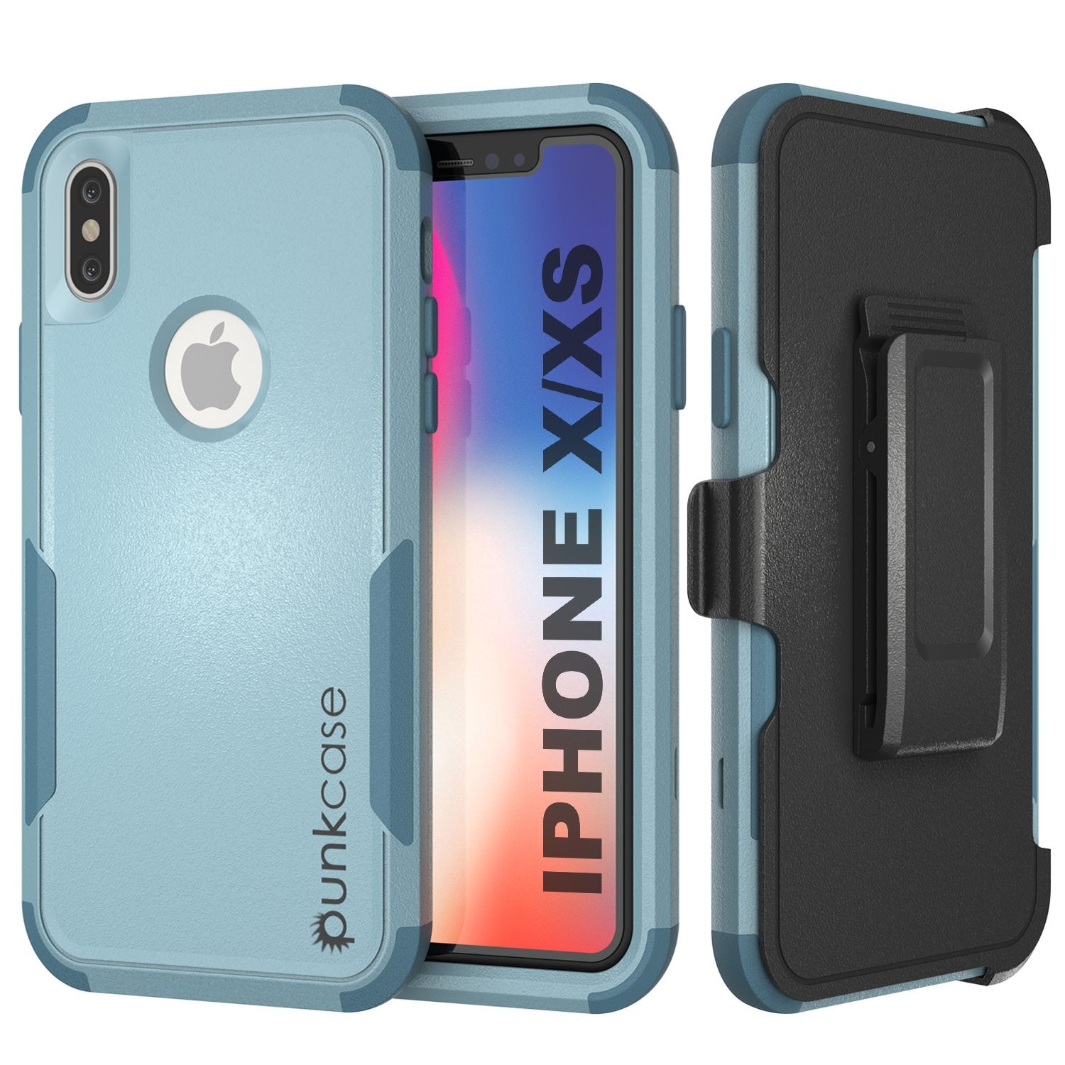 Punkcase for iPhone XS Belt Clip Multilayer Holster Case [Patron Series] [Mint]