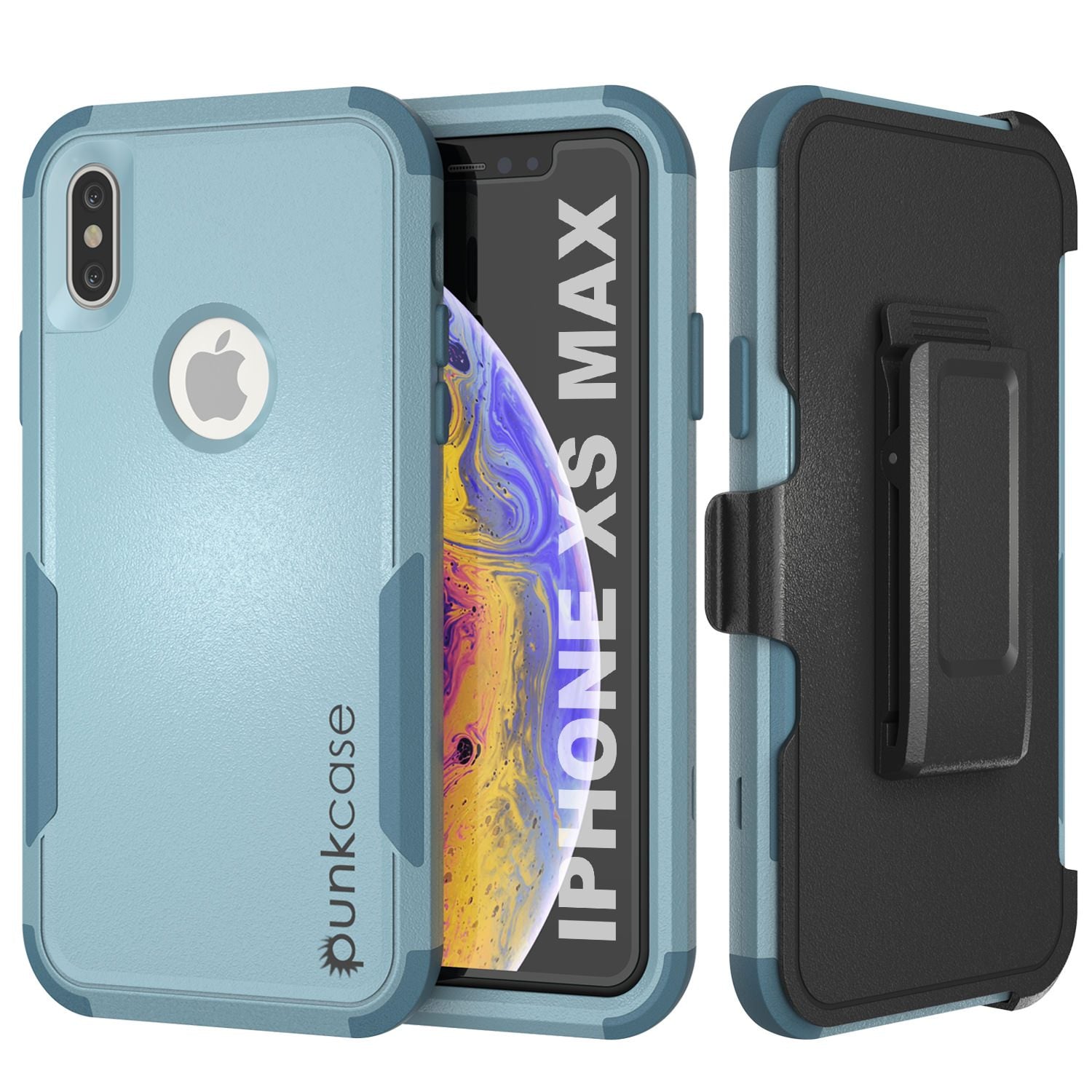 Punkcase for iPhone XS Max Belt Clip Multilayer Holster Case [Patron Series] [Mint]