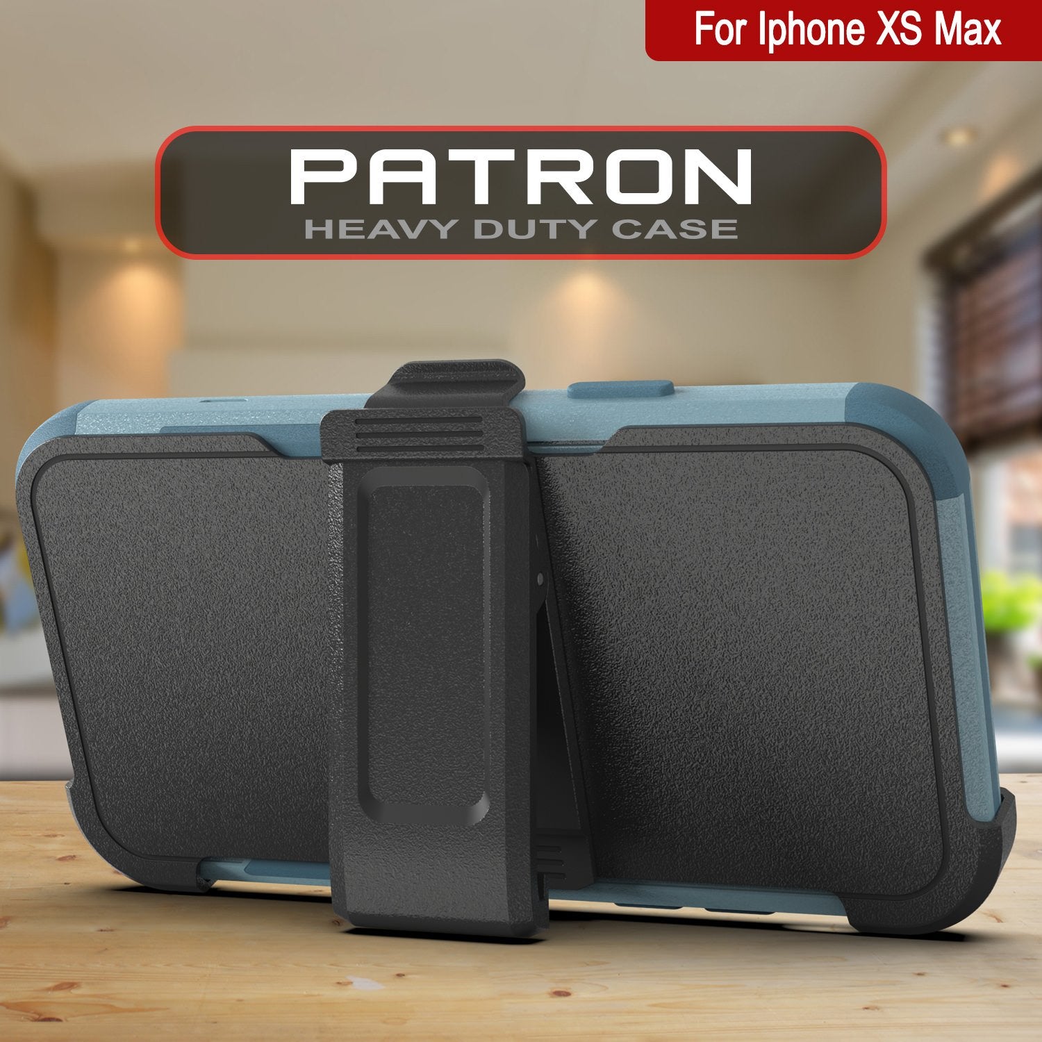 Punkcase for iPhone XS Max Belt Clip Multilayer Holster Case [Patron Series] [Mint]