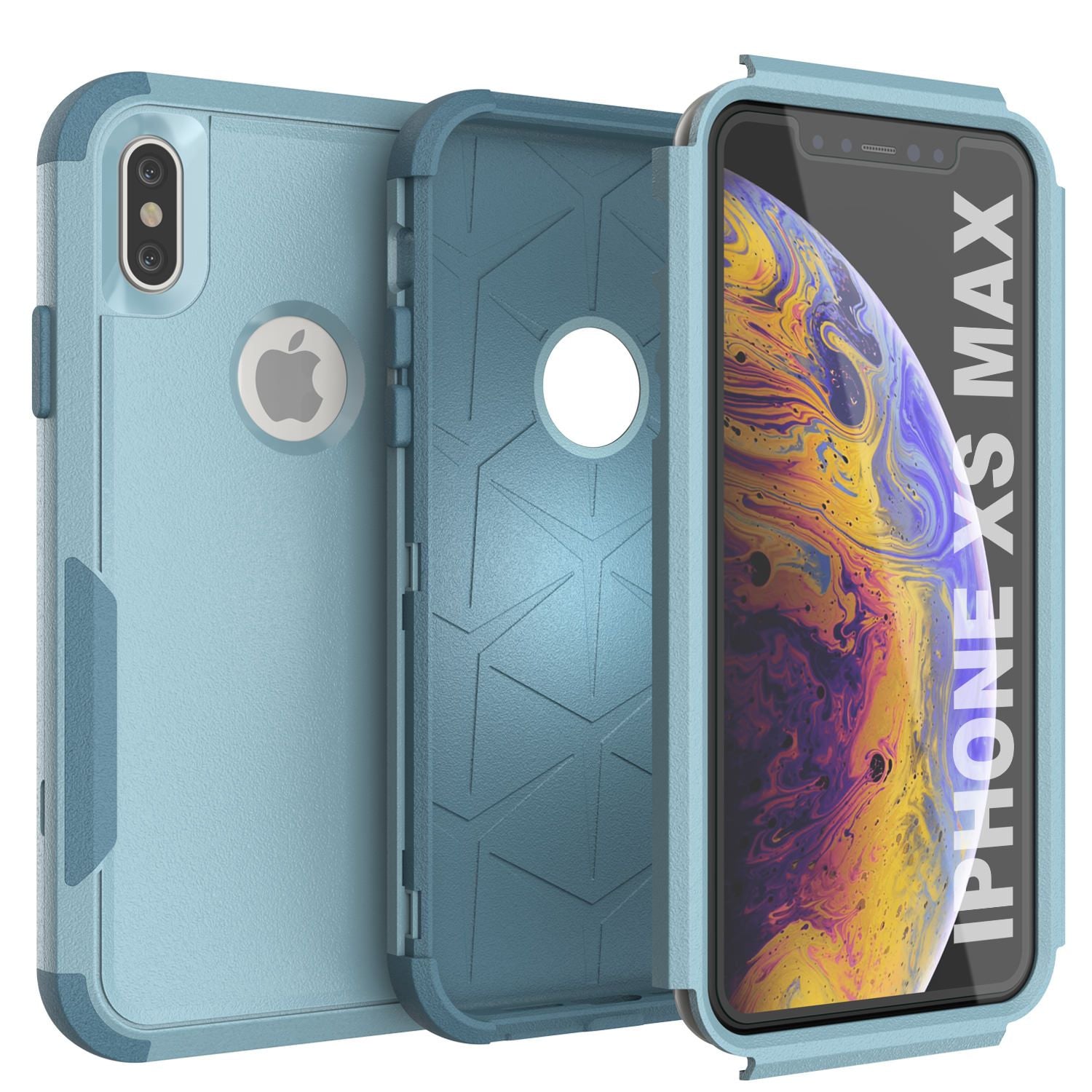 Punkcase for iPhone XS Max Belt Clip Multilayer Holster Case [Patron Series] [Mint]