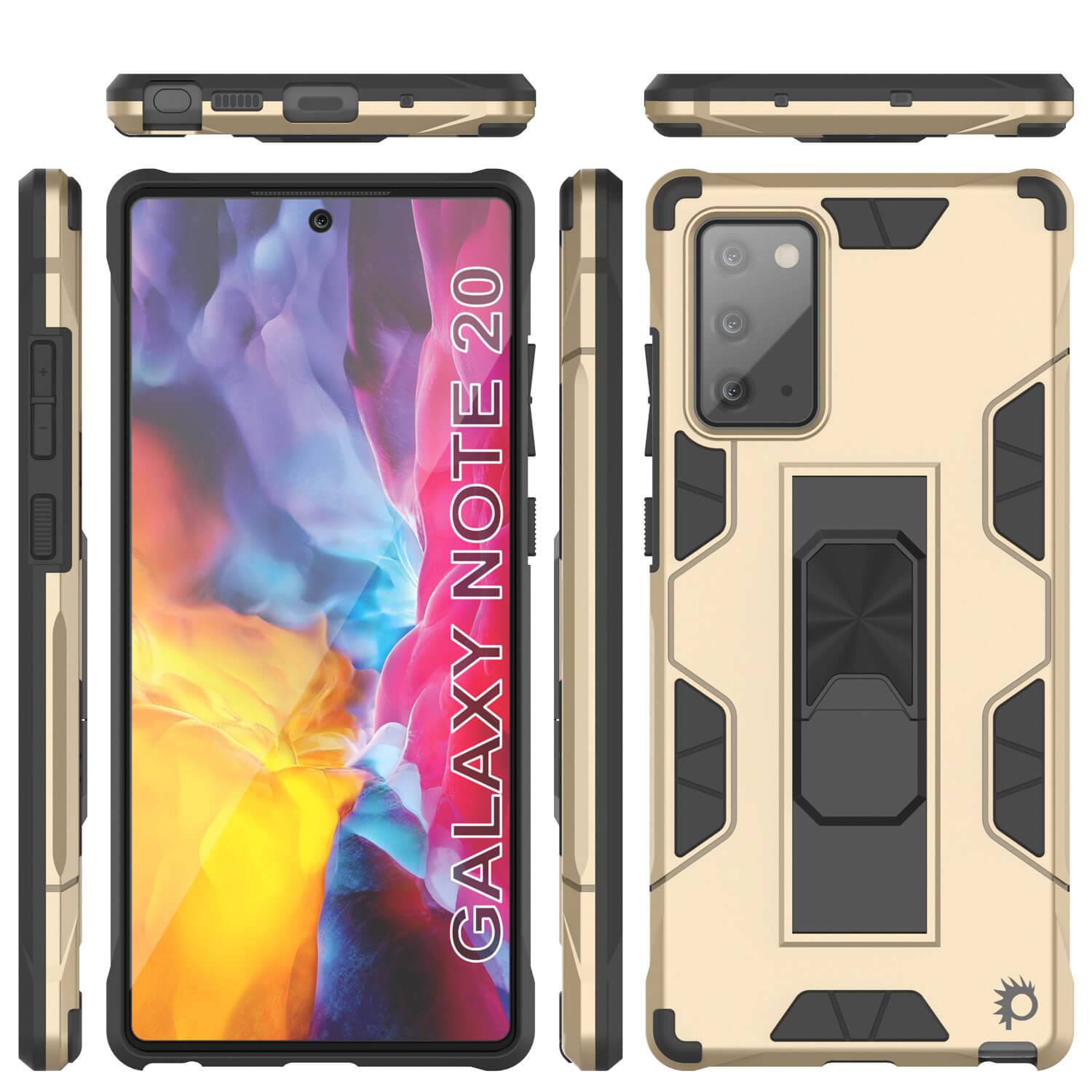 Punkcase Note 20 Case [ArmorShield Series] Military Style Protective Dual Layer Case Gold
