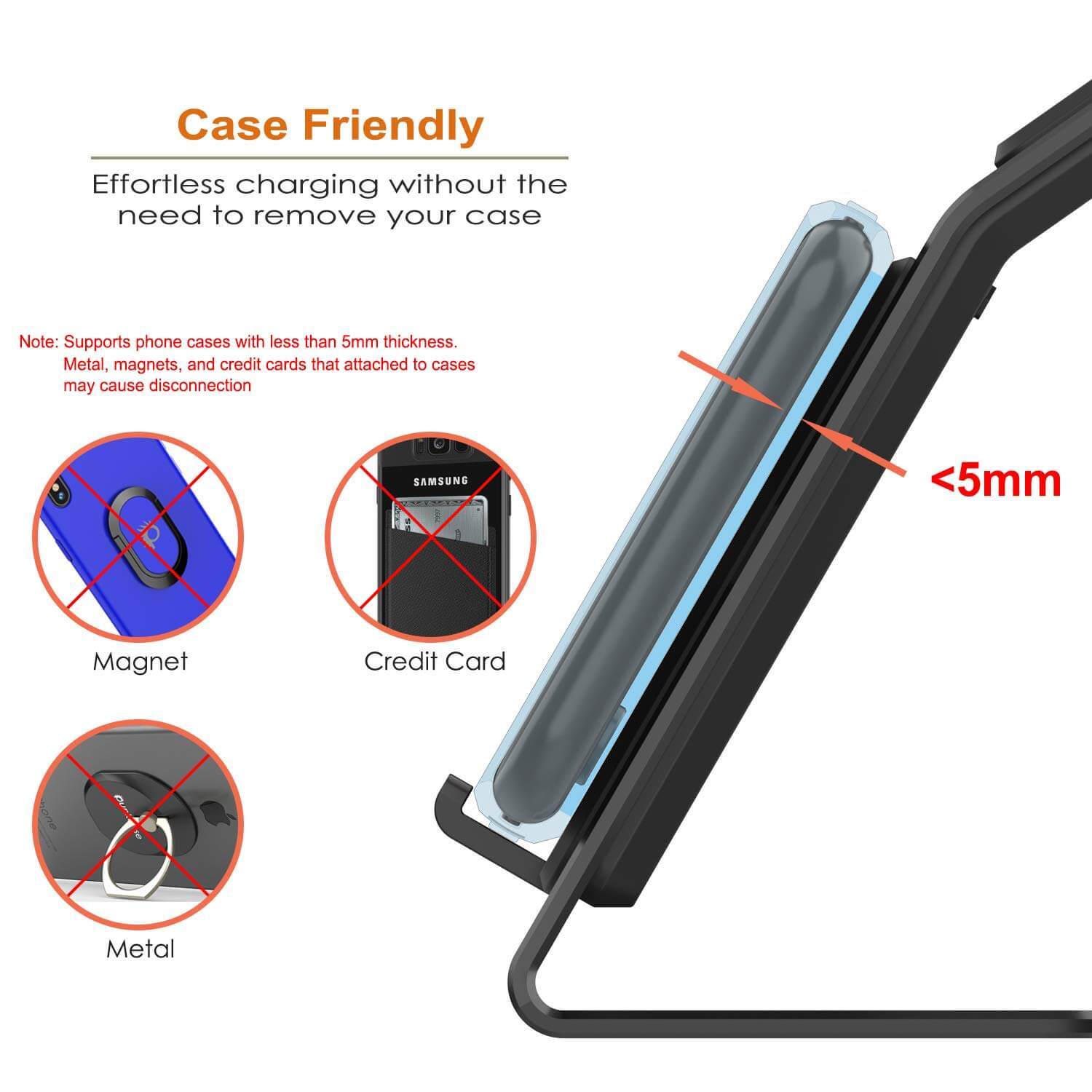 Punkcase Phone and Watch Charging Station [Black]