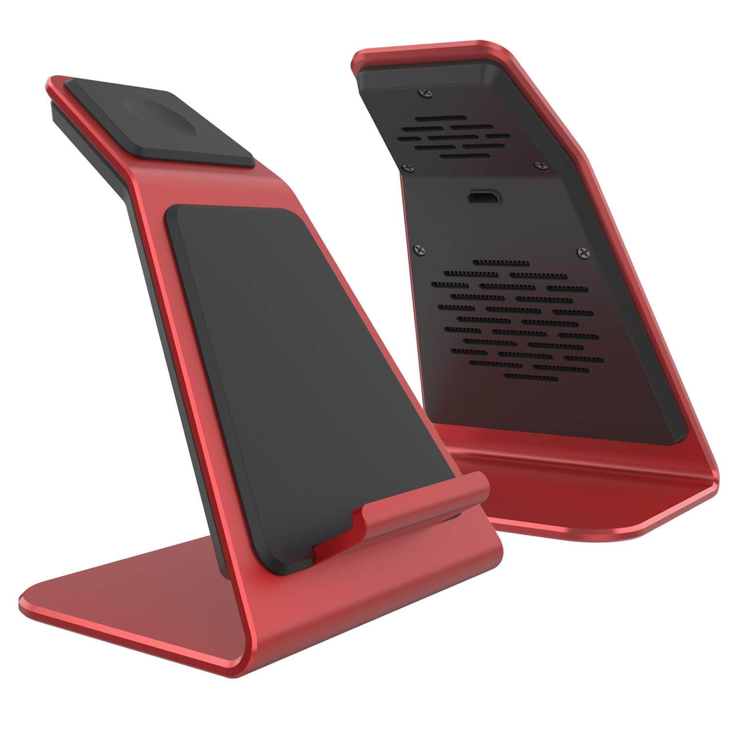 Punkcase Phone and Watch Charging Station [Red]