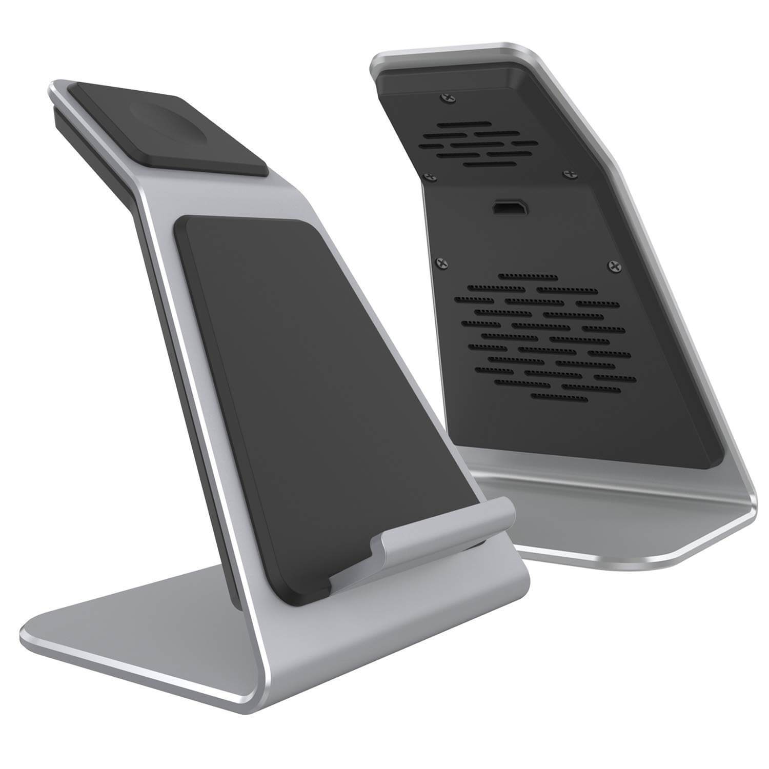 Punkcase Phone and Watch Charging Station [Silver]