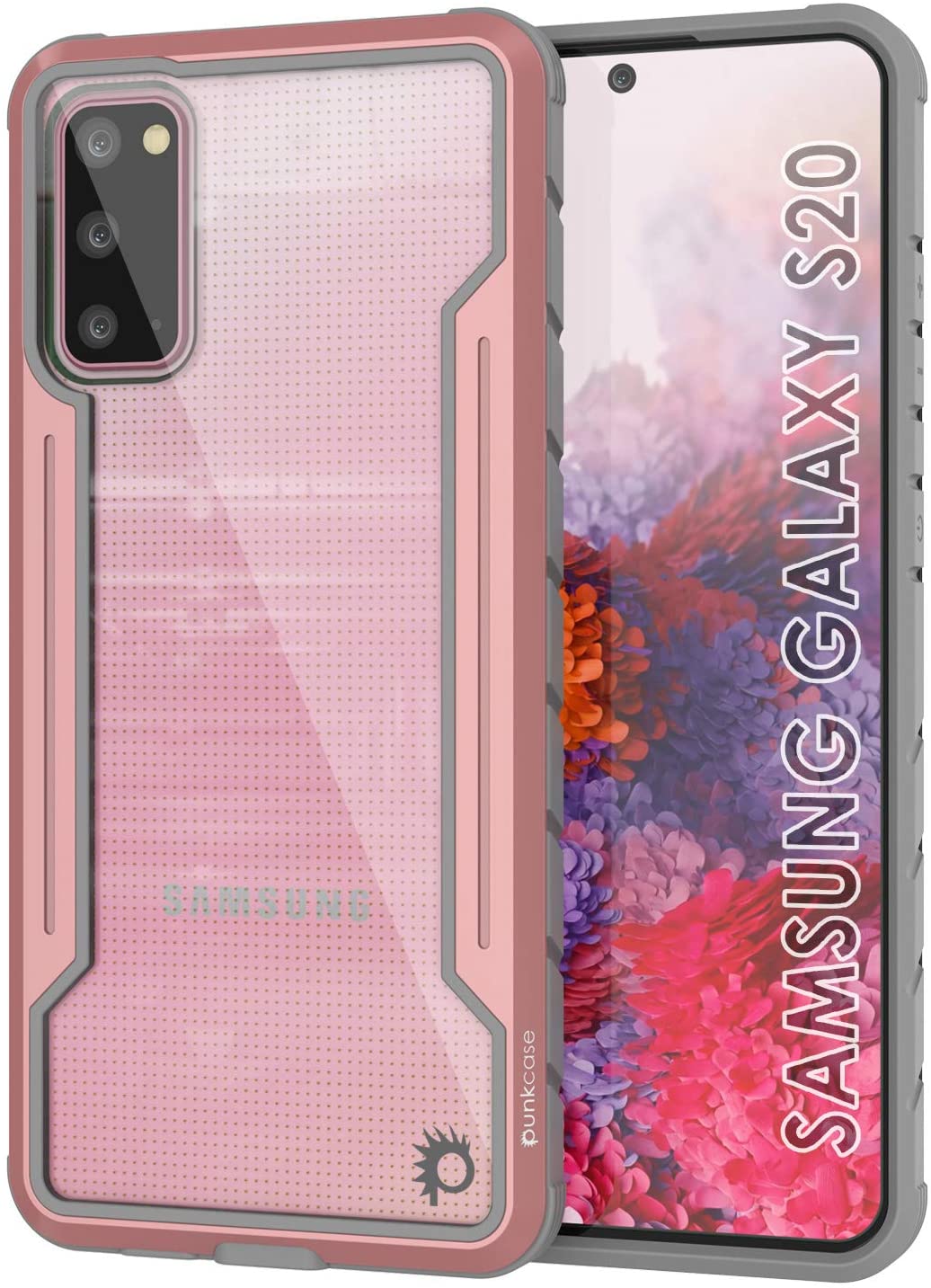 Punkcase S20 ravenger Case Protective Military Grade Multilayer Cover [Rose-Gold]