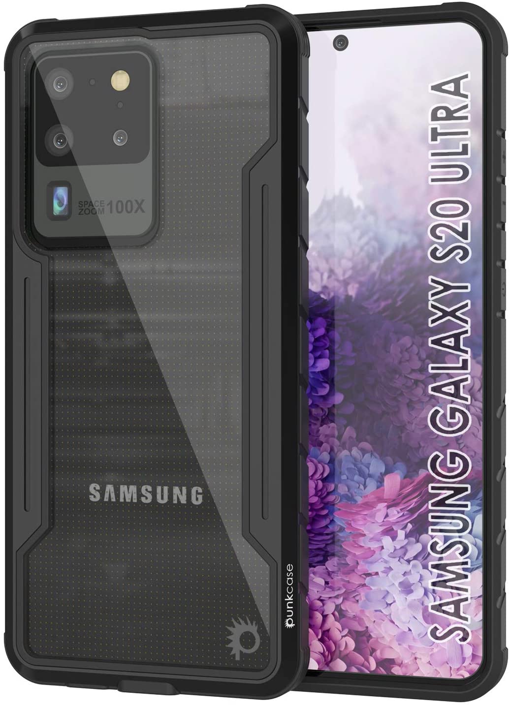 Punkcase S20 Ultra ravenger Case Protective Military Grade Multilayer Cover [Black]