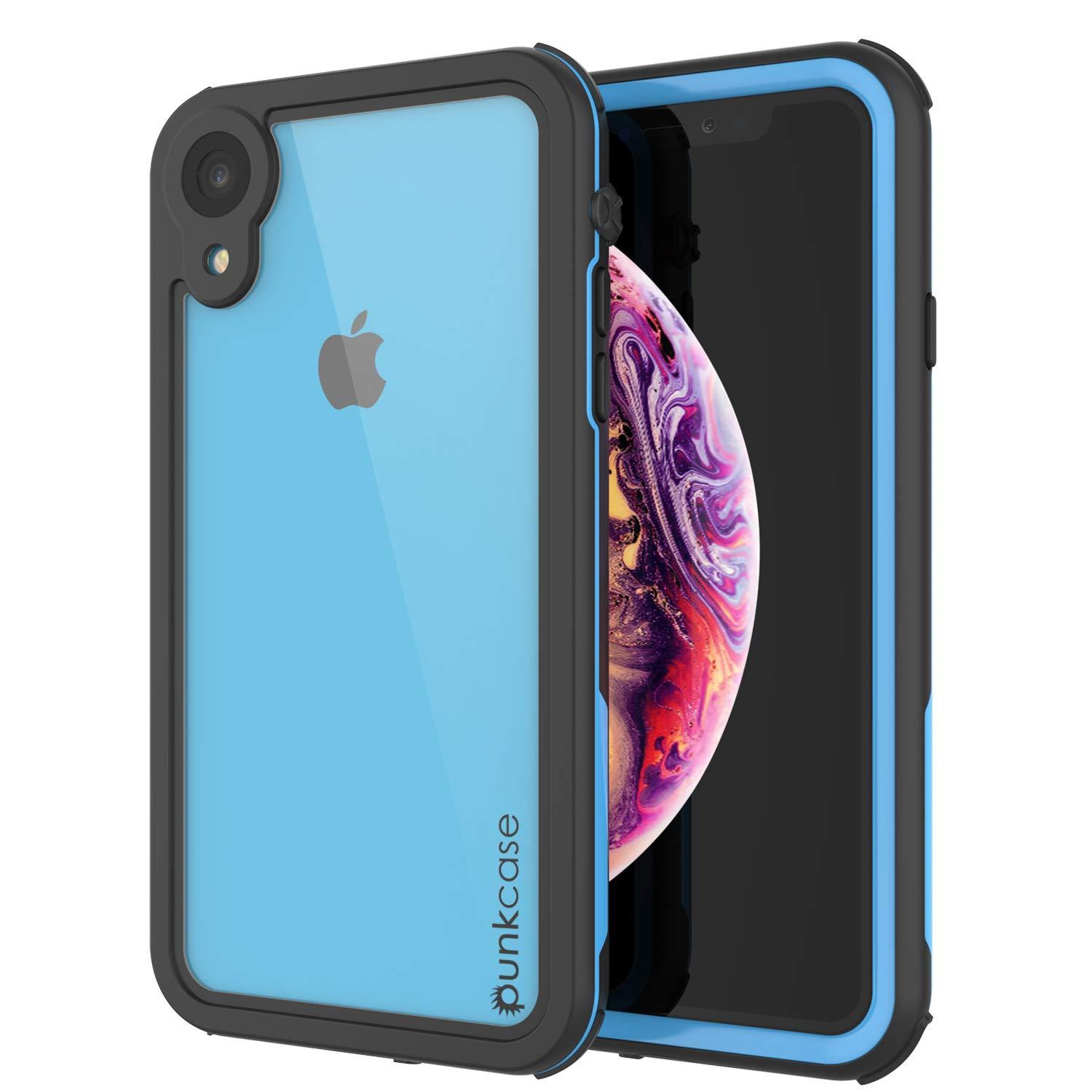 iPhone XR Waterproof IP68 Case, Punkcase [Blue] [Rapture Series]  W/Built in Screen Protector