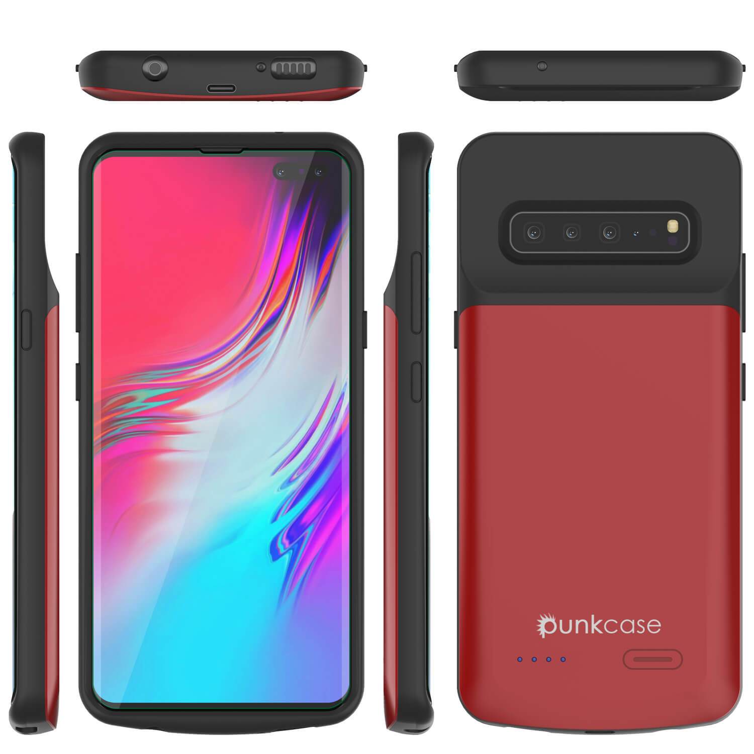 PunkJuice S10 5G Battery Case Red - Fast Charging Power Juice Bank with 4700mAh