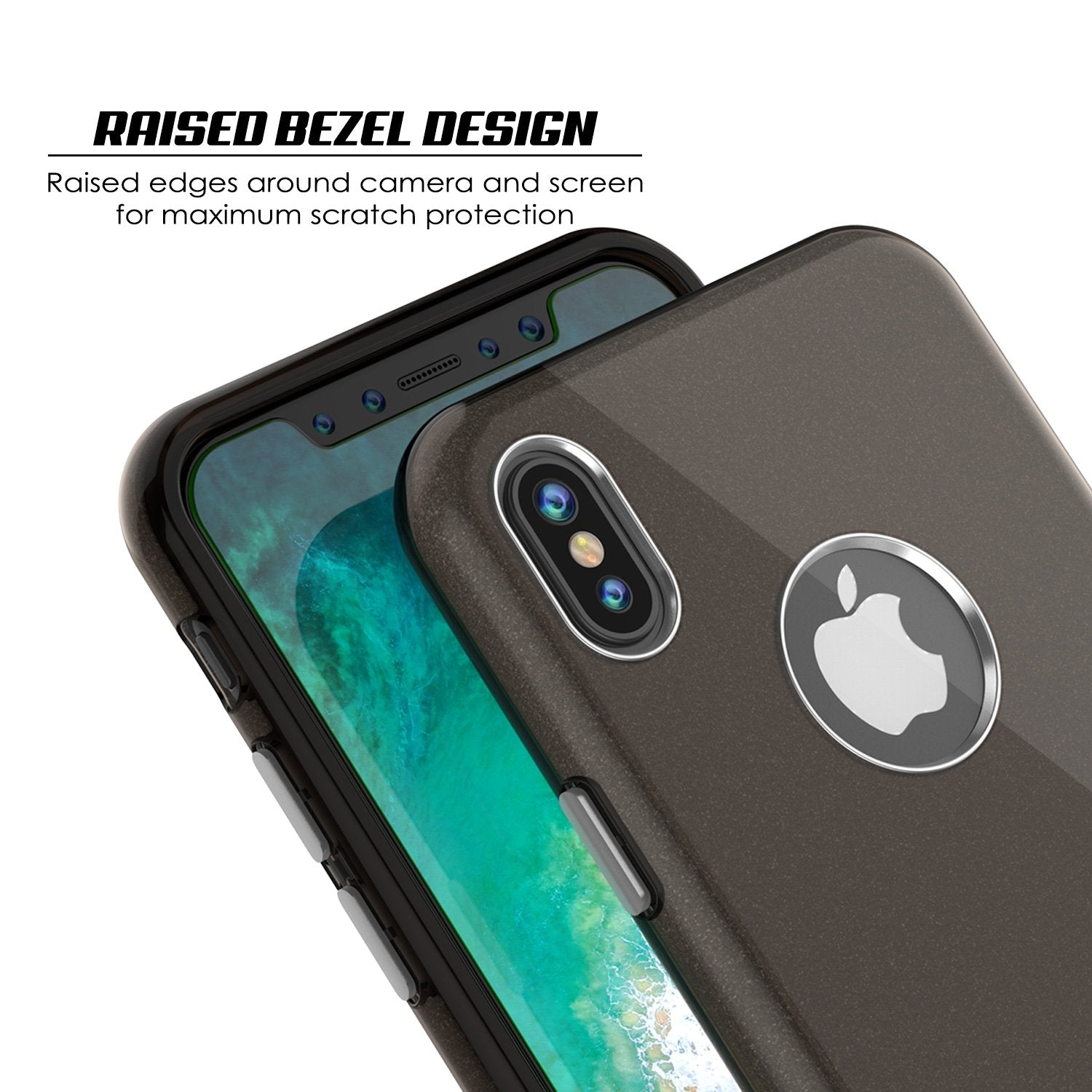 iPhone X Case, Punkcase Galactic 2.0 Series Ultra Slim [Black/Grey]