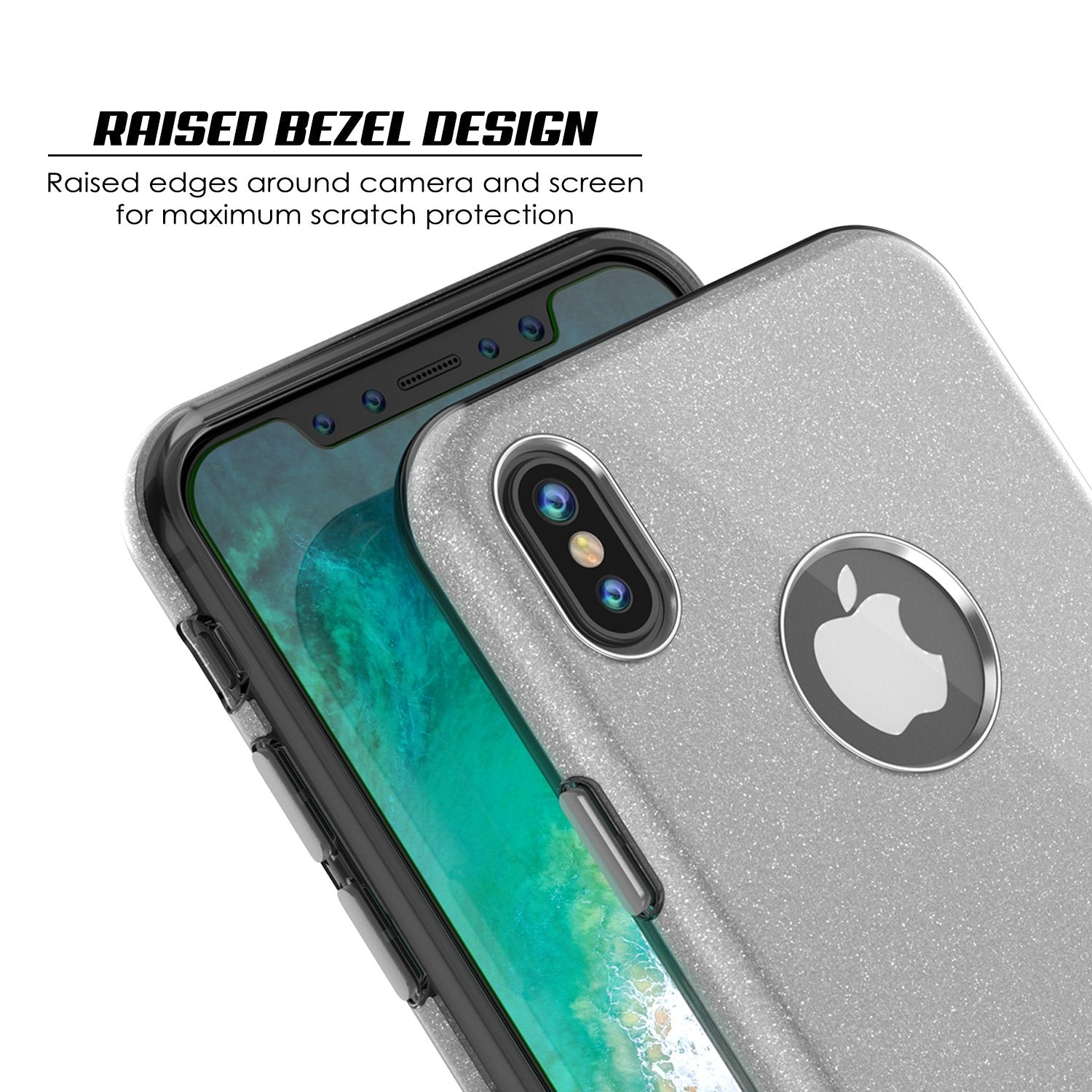 iPhone X Case, Punkcase Galactic 2.0 Series Ultra Slim Cover [Silver]