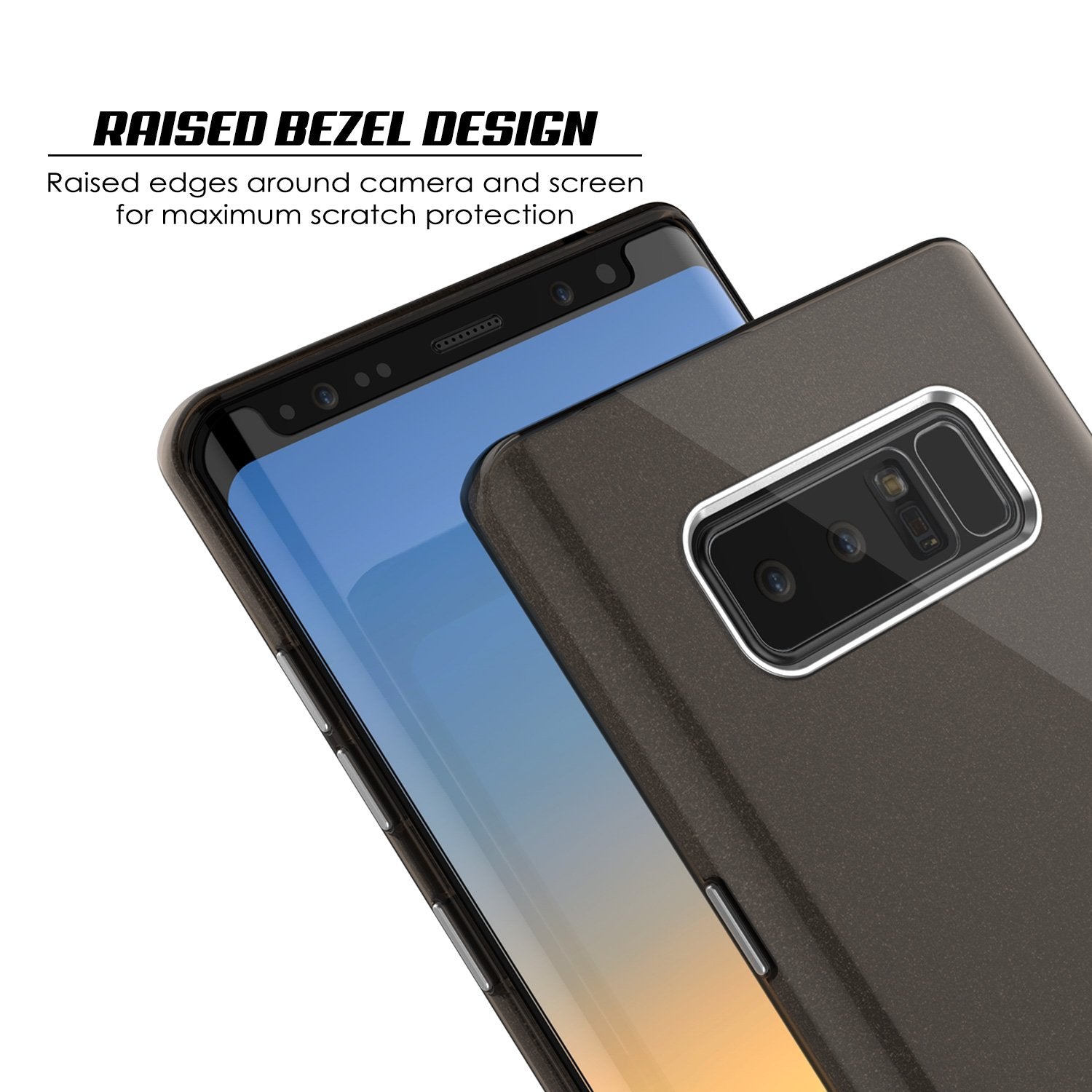 Galaxy Note 8, Punkcase Galactic 2.0 Series Ultra Slim [Black/grey]