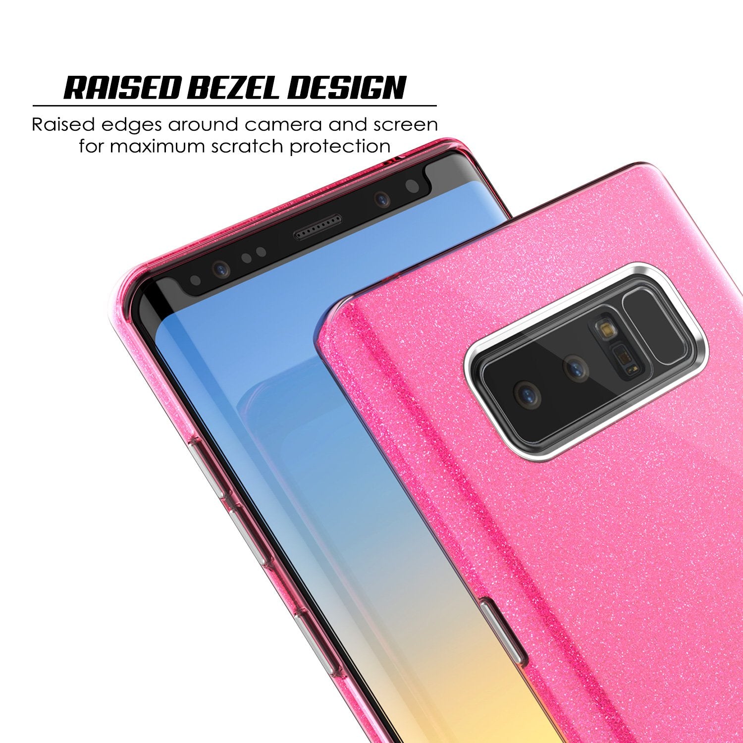 Galaxy Note 8 Case, Punkcase Galactic 2.0 Series Ultra Slim [Pink]