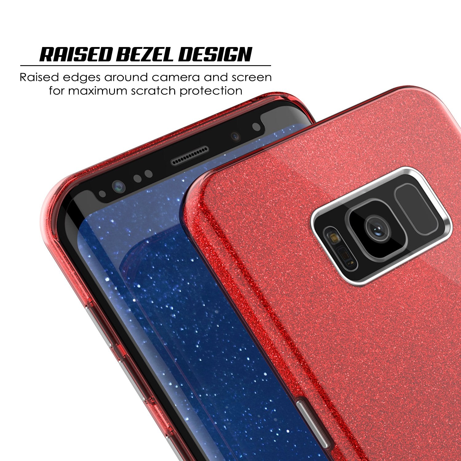 Galaxy S8 Case, Punkcase Galactic 2.0 Series Ultra Slim Protective Armor Cover [Red]