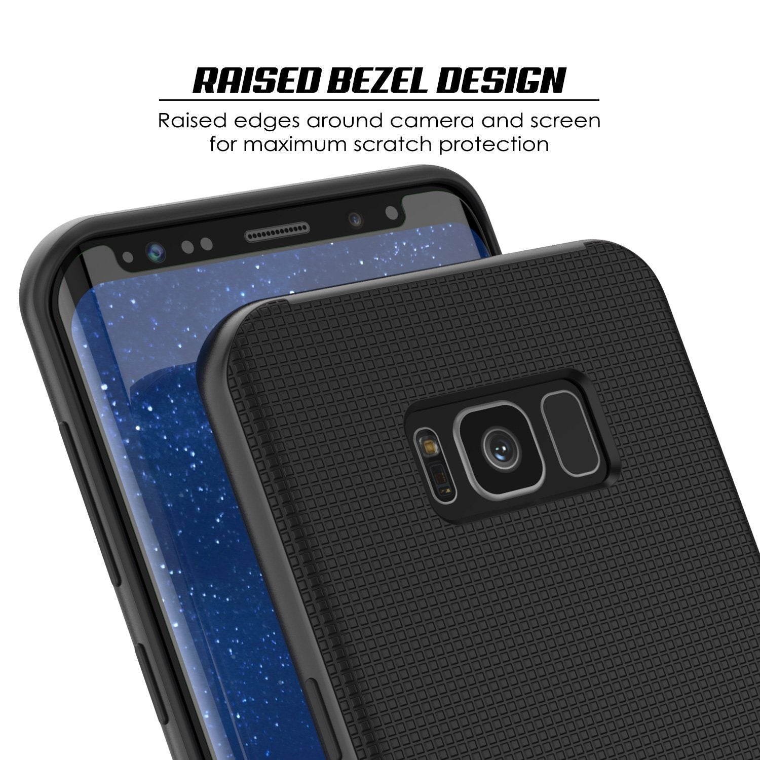 Galaxy S8 Plus PunkCase Stealth Hybrid 3-Piece Dual Layer Case, Black