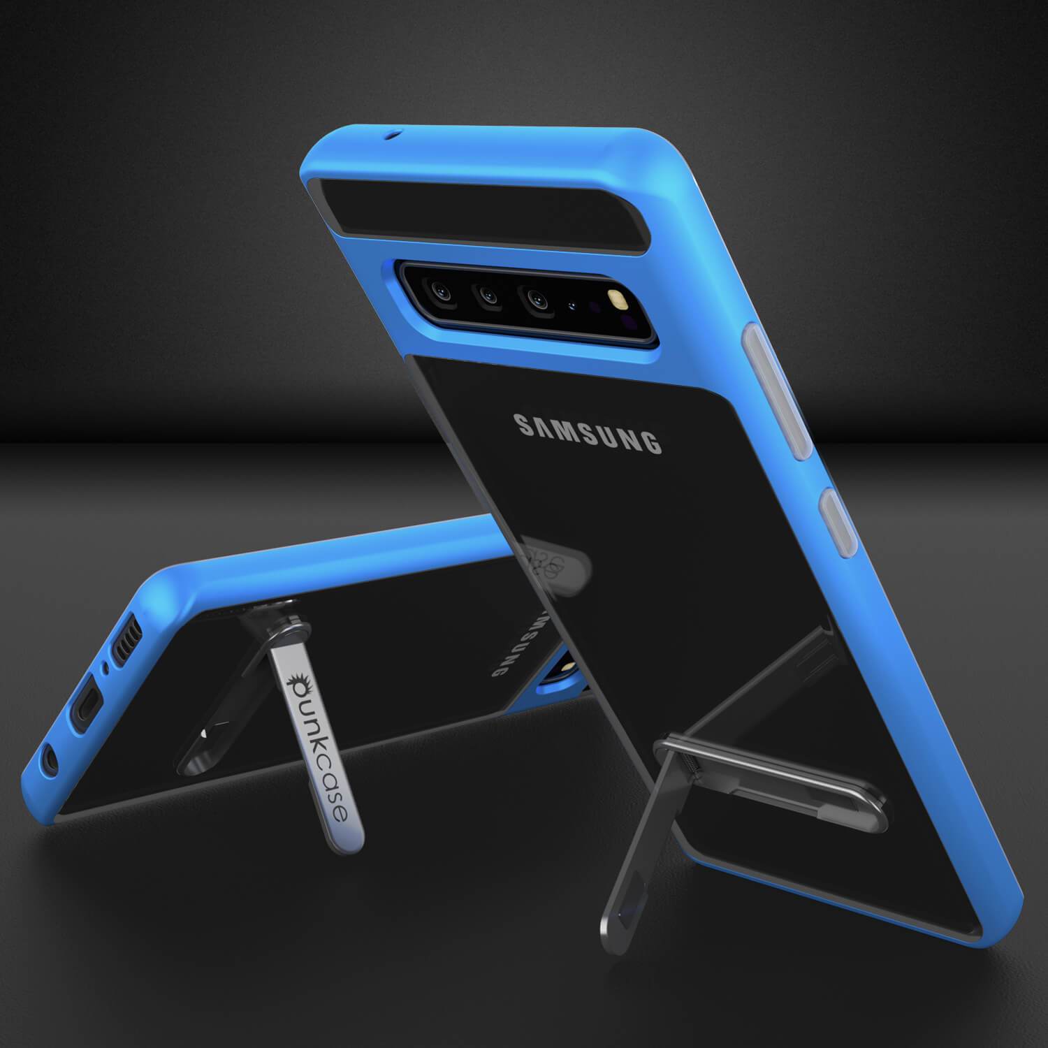 Galaxy S10 5G Case, PUNKcase [LUCID 3.0 Series] [Slim Fit] Armor Cover w/ Integrated Screen Protector [Blue]