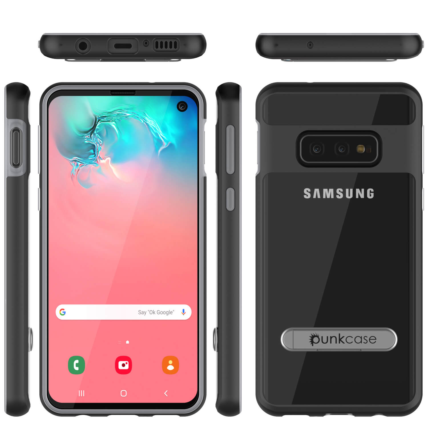 Galaxy S10e Case, PUNKcase [LUCID 3.0 Series] [Slim Fit] [Clear Back] Armor Cover w/ Integrated Screen Protector