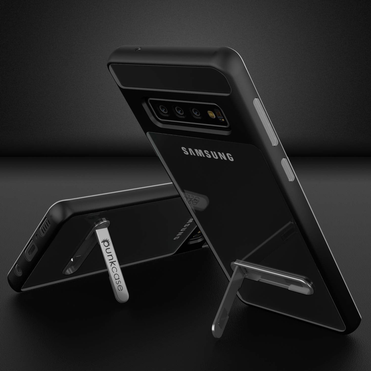 Galaxy S10+ Plus Case, PUNKcase [LUCID 3.0 Series] [Slim Fit] [Clear Back] Armor Cover w/ Integrated Screen Protector