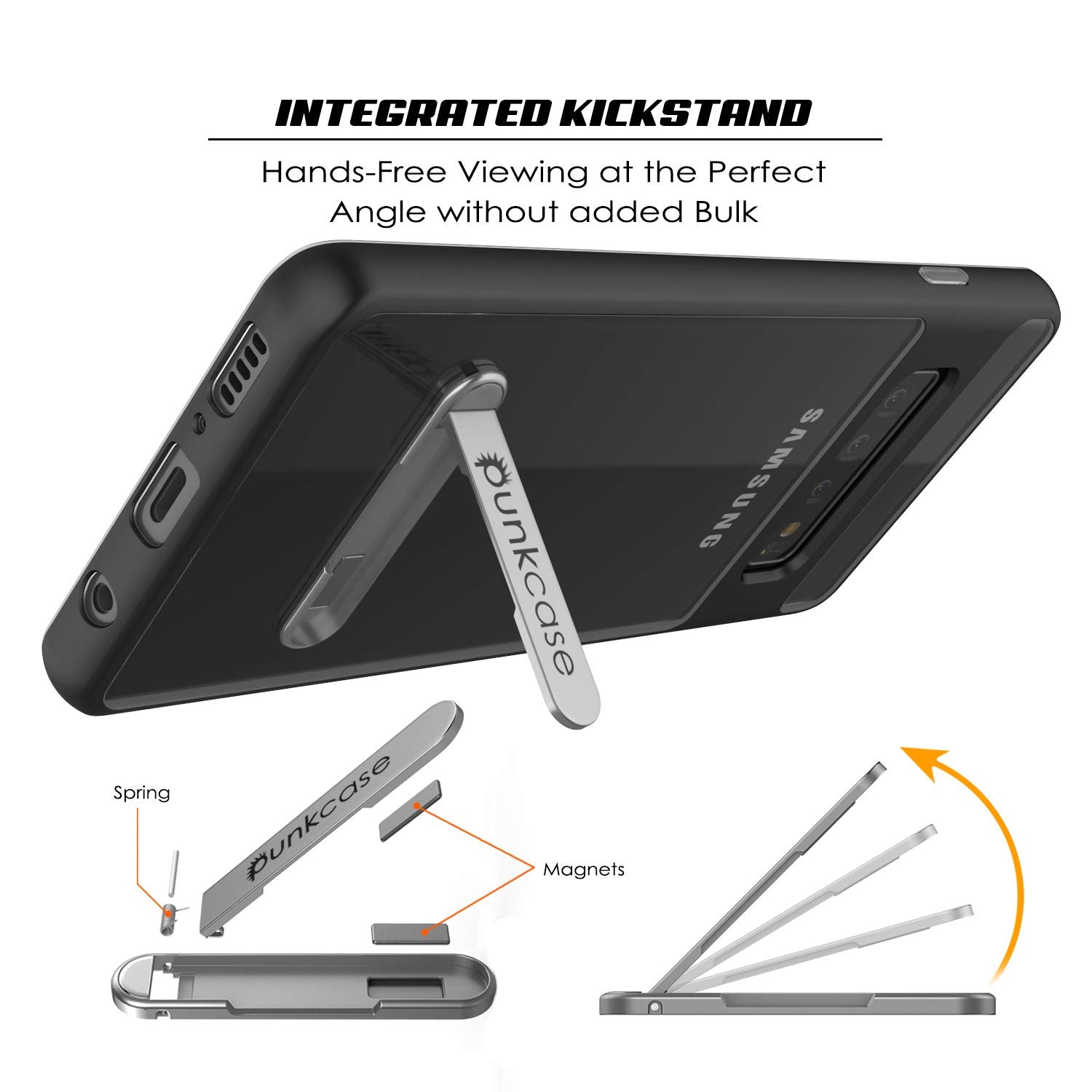 Galaxy S10+ Plus Case, PUNKcase [LUCID 3.0 Series] [Slim Fit] [Clear Back] Armor Cover w/ Integrated Screen Protector