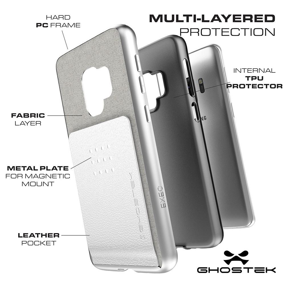 Galaxy S9 Protective Wallet Case | Exec 2 Series [Brown]