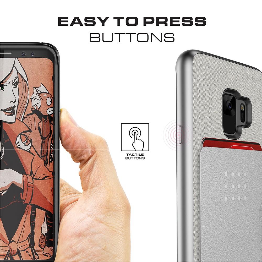 Galaxy S9 Protective Wallet Case | Exec 2 Series [Brown]