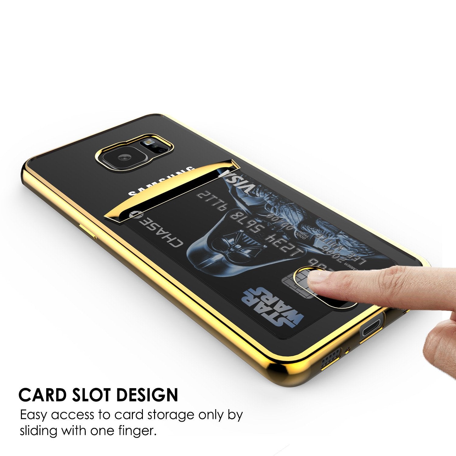 Galaxy S7 EDGE Case, PUNKCASE® LUCID Gold Series Ultra fit
