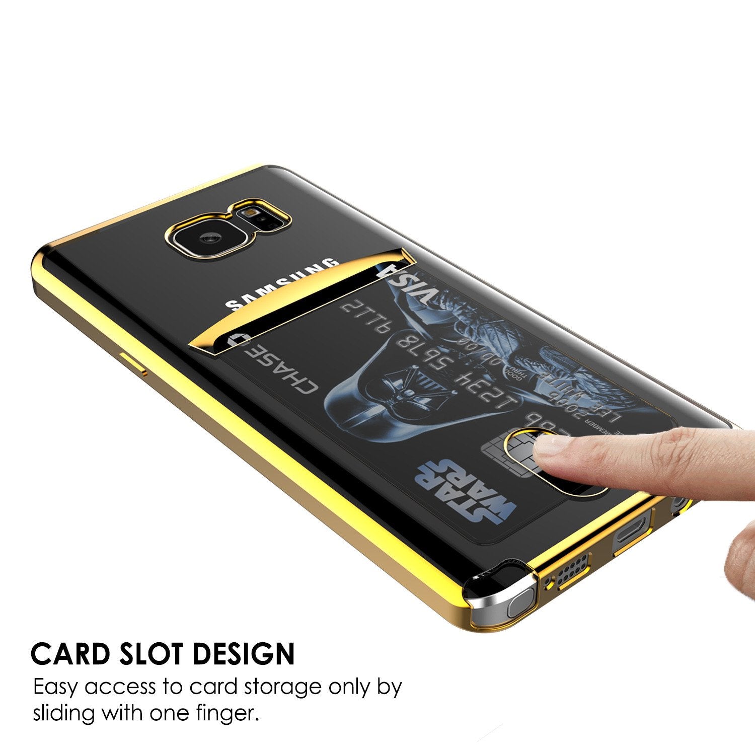 Galaxy Note 5 Case, Punkcase® Lucid Gold Series Protector Case