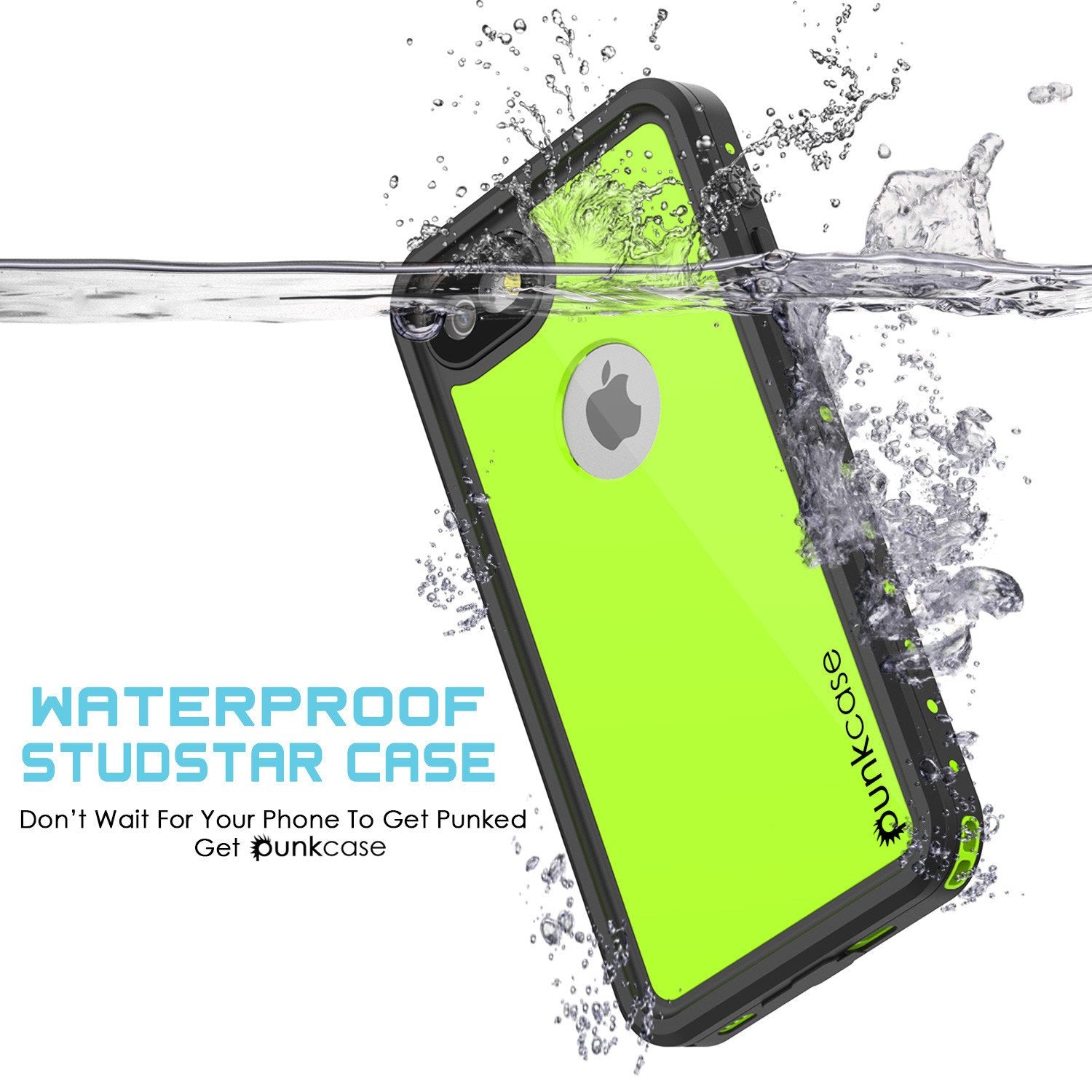 iPhone 7 Waterproof Case, Punkcase [Black] [StudStar Series] [Slim Fit] [IP68 Certified] [Shockproof] [Dirtproof] [Snowproof] Armor Cover for Apple iPhone 7 & 7s