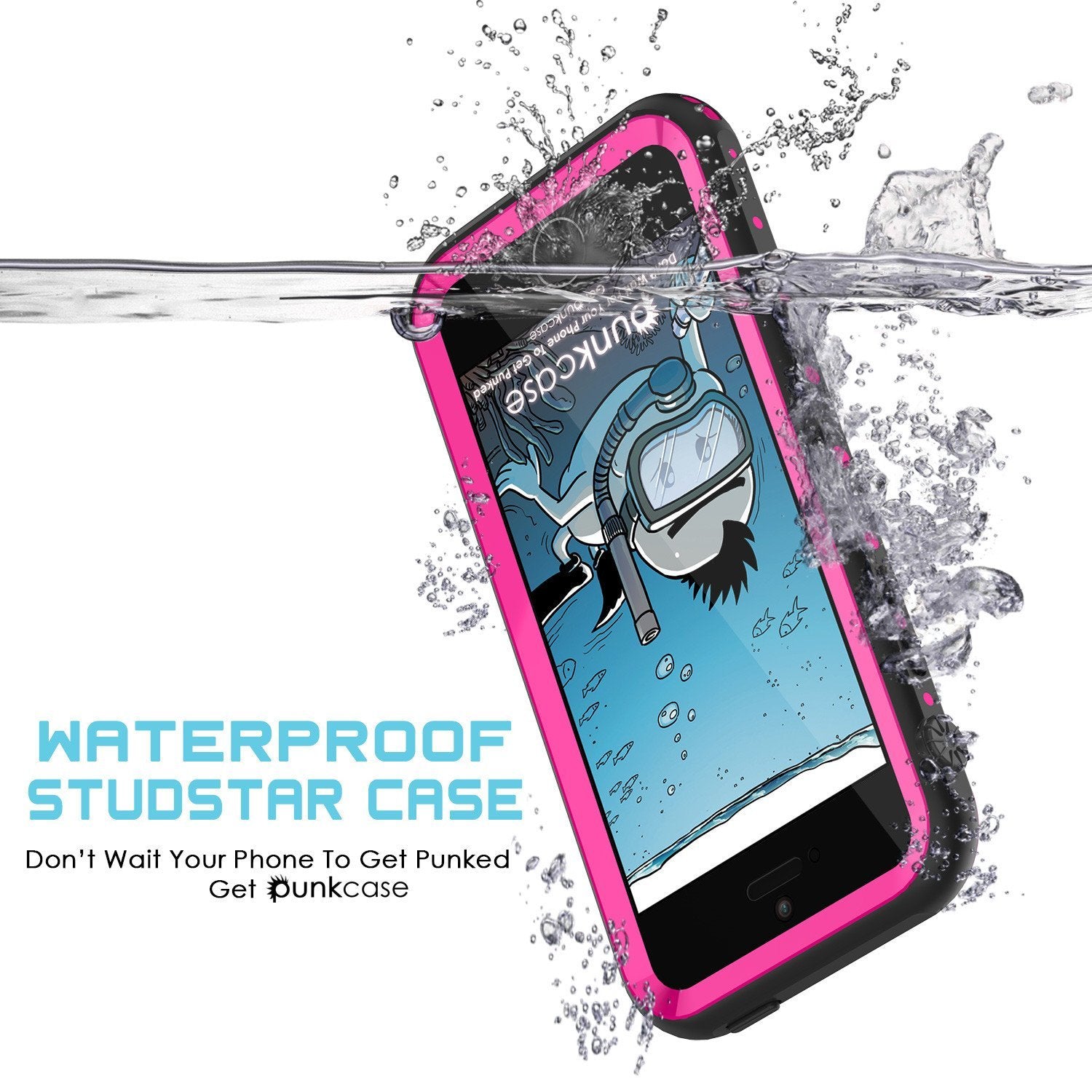 iPhone SE/5S/5 Waterproof Case, PunkCase StudStar Pink  Shock/Dirt/Snow Proof | Lifetime Warranty