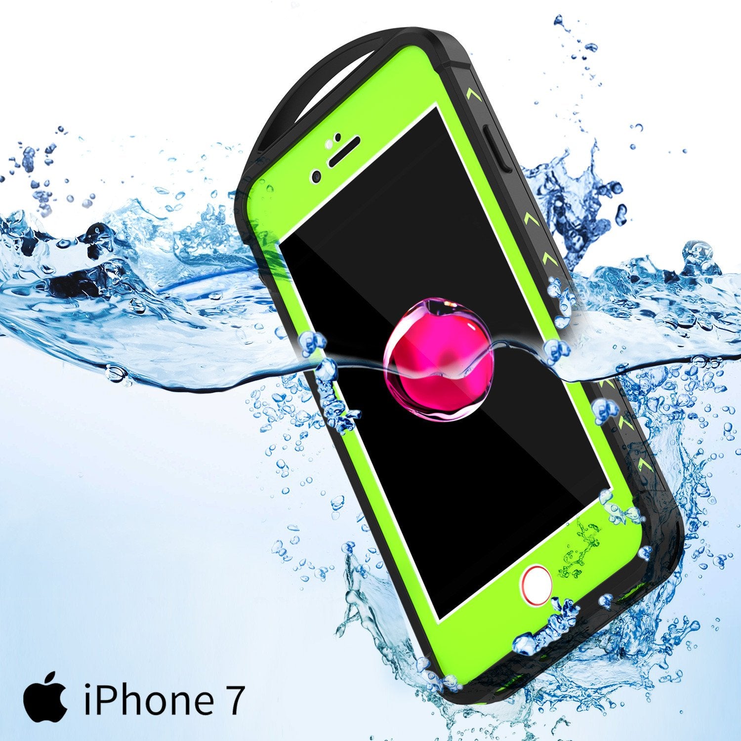 iPhone 7 Waterproof Case, Punkcase ALPINE Series, Light Green | Heavy Duty Armor Cover