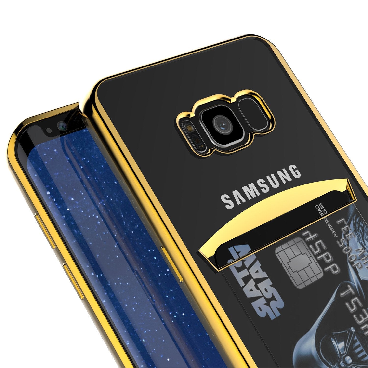 Galaxy S8 Case, PUNKCASE LUCID Gold Series Armor Case Cover Ultra Fit