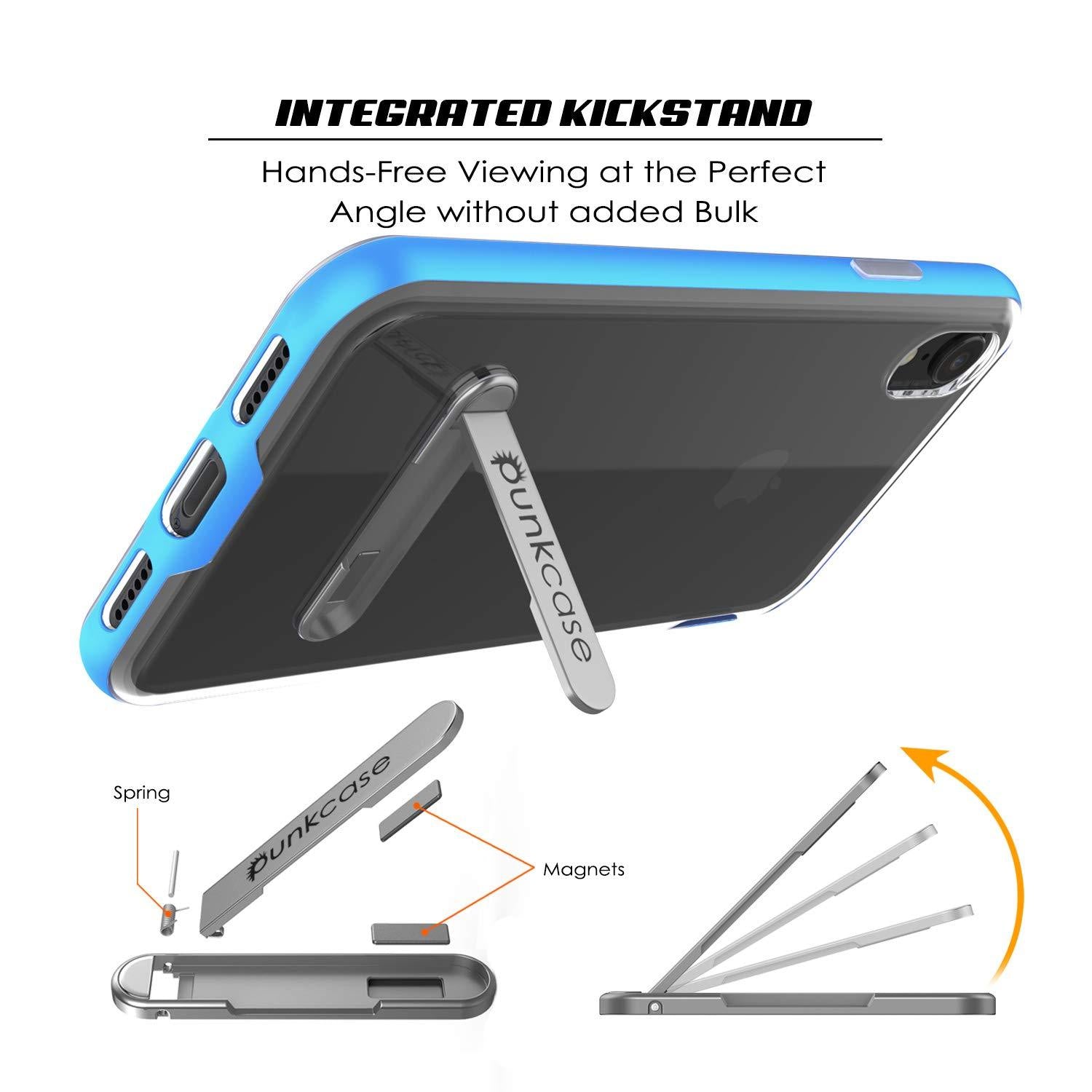 iPhone XR Case, PUNKcase [LUCID 3.0 Series] [Slim Fit] Armor Cover w/ Integrated Screen Protector [Blue]