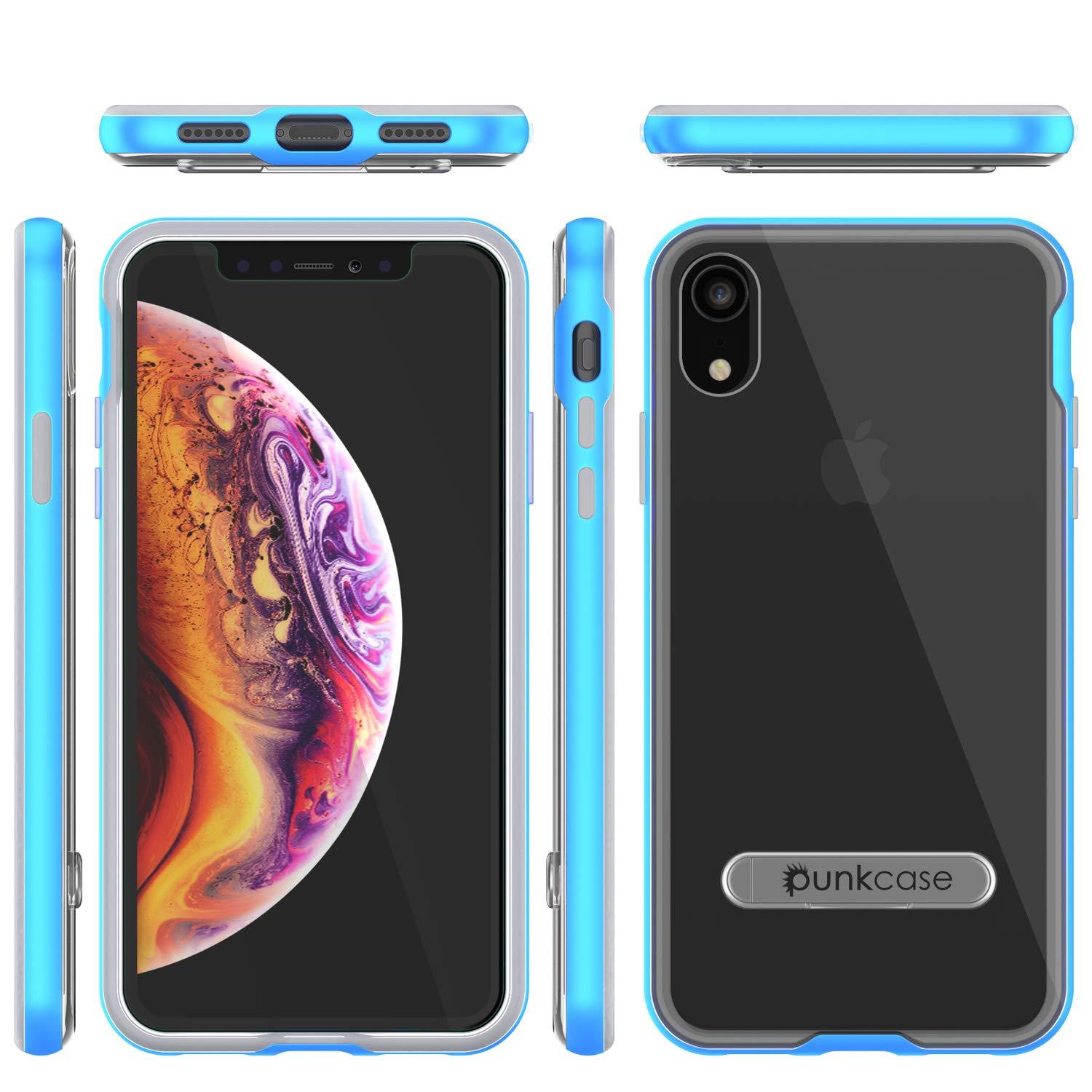 iPhone XR Case, PUNKcase [LUCID 3.0 Series] [Slim Fit] Armor Cover w/ Integrated Screen Protector [Blue]