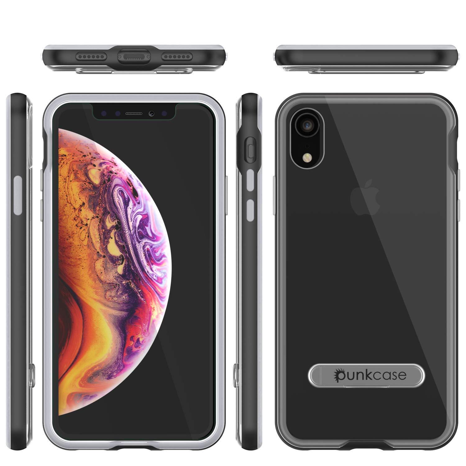 iPhone XR Case, PUNKcase [LUCID 3.0 Series] [Slim Fit] Armor Cover w/ Integrated Screen Protector [Black]