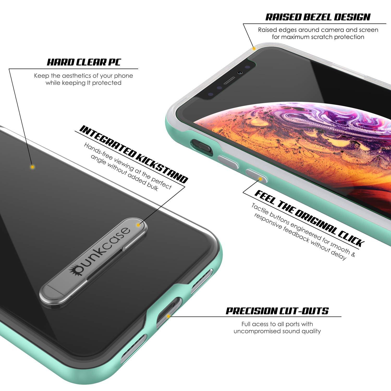 iPhone XR Case, PUNKcase [LUCID 3.0 Series] [Slim Fit] Armor Cover w/ Integrated Screen Protector [Teal]