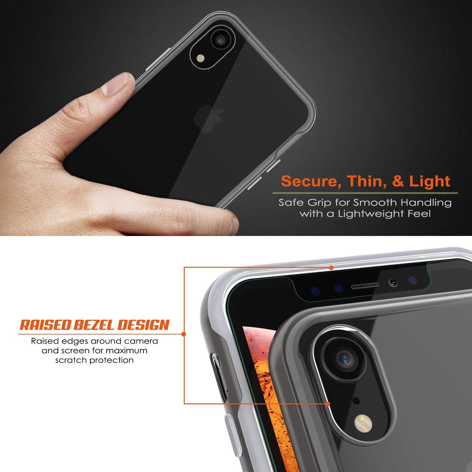 iPhone XR Case, PUNKcase [LUCID 3.0 Series] [Slim Fit] Armor Cover w/ Integrated Screen Protector [Grey]